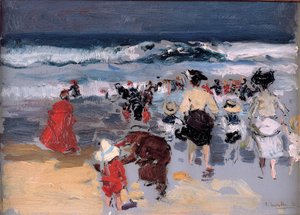 Beach at Biarritz by Joaquín Sorolla