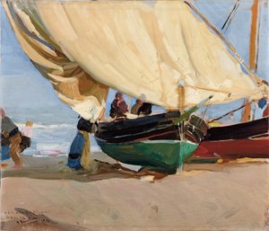 Fishermen, Stranded Boats, Valencia