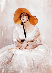 Portrait of Raquel Meller, Spanish singer and actress (detail) by Joaquín Sorolla