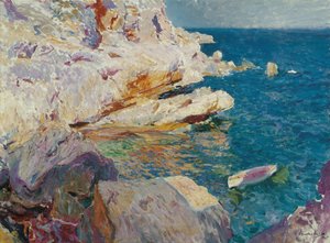 Rock at Javea by Joaquin Sorolla y Bastida