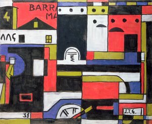 Locomotive Construction by Joaquin Torres Garcia