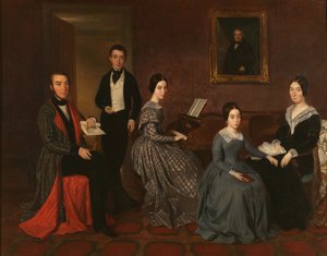 The family of Jorge Flaquer by Joaquín Espalter y Rull