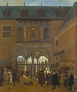 The Stock Exchange in Amsterdam, c.1675-80
