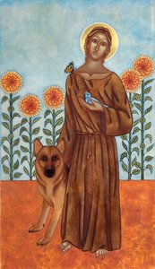 Saint Francis and the Wolf of Gubbio by Jodi Simmons