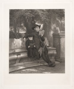 Italian Priest with His Pupil by Joel Ballin