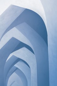 Flowing Blue Arches by Joeri Hendriks