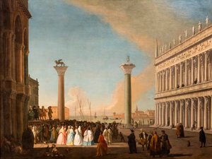 View of the Piazzetta, Venice, circa 1730-35