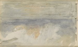 Seascape with Sunset by Johan Antonie de Jonge