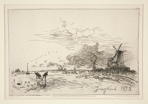 Holland Canal, Near Rotterdam (Winter)