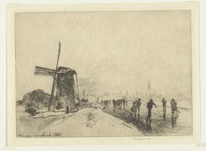 View of Maassluis by Johan Barthold Jongkind