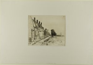 Houses Along the Canal, from Cahier de six eaux-fortes, Views of Holland by Johan Barthold Jongkind