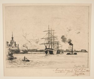 The Old Port of Rotterdam by Johan Barthold Jongkind