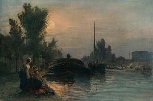 Moonlight, c1870 by Johan Barthold Jongkind