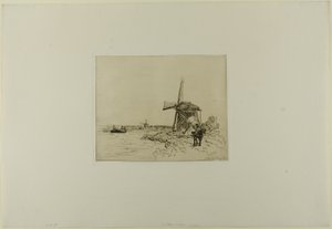 The Towpath, from Cahier de six eaux-fortes, vues de Hollande by Johan Barthold Jongkind