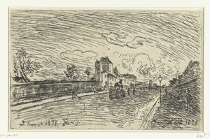Exit of Cochin Hospital (Faubourg Saint-Jacques, Paris)