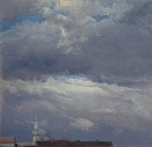 Storm Clouds over the Castle Tower of Dresden