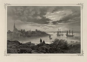 Illustration from the book Norway Represented in Drawings by Asbjørnsen, P.Chr. and published by Chr. Tønsberg (1848) by Johan Christian Dahl