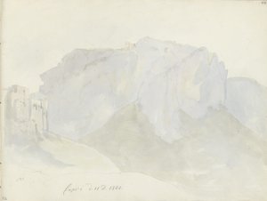 Monte Solaro seen from Capri by Johan Christian Dahl