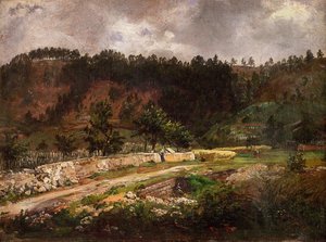Road near Pillnitz by Johan Christian Dahl
