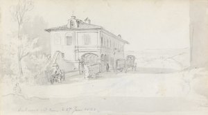 The Coaching Station in Baccano by Johan Christian Dahl