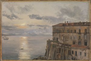 The Barracks at Pizzofalcone, Naples by Johan Christian Dahl