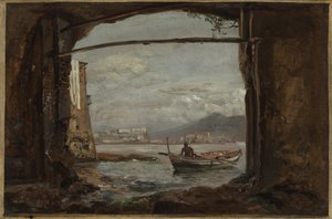 View from a Grotto near Posillipo by Johan Christian Dahl