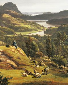 View of Lyse Abbey near Bergen by Johan Christian Dahl