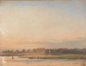 View of the Elbe by Johan Christian Dahl