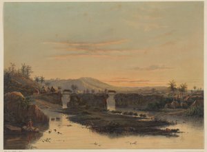 View of the Surroundings of Batavia (Landscape in the Batavian Environs) by Johan Conrad Greive