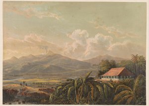 View of the Estate and Residence Tjiptrap in Java