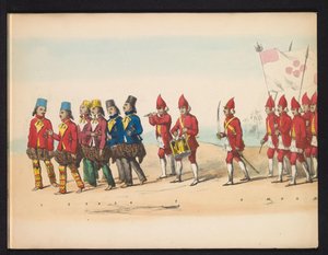 Masquerade of the Delft Students, 1857 (Plate 1) by Johan Hendrik Hoffmeister