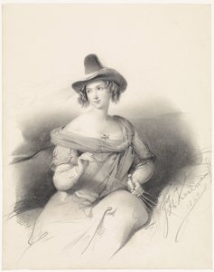 Lady Seated on Horseback