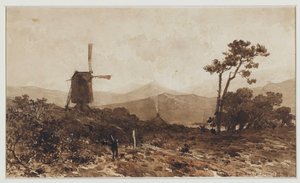 Hilly Landscape with a Mill on the Left