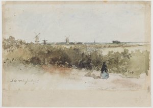 Landscape with Windmills