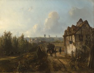 View on Montmartre by Johan Jongkind