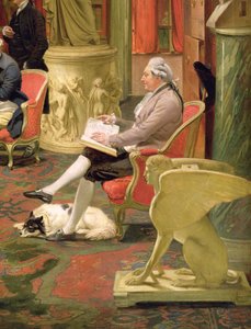 Charles Townley and his Friends in the Towneley Gallery (detail) by Johan Joseph Zoffany