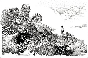 Whimsical Path With Friend by Johan Liewendahl