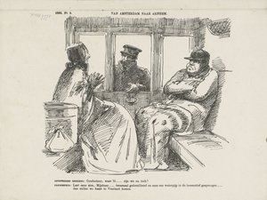 Caricature of the Many Accidents on the Rhine Railway, 1866