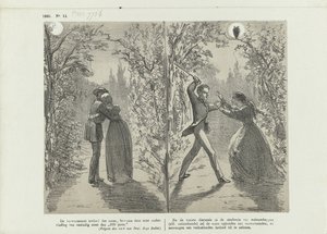 Caricature on the Influence of the Moon, 1865