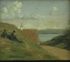 A Sunken Road near Frederiksværk by Johan Thomas Lundbye