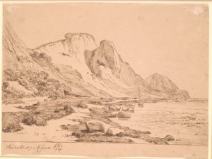 Hellede Cliff by Johan Thomas Lundbye