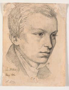 Head of a Young Man, Bearing Some Resemblance to Didrik Brandis by Johan Thomas Lundbye