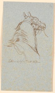 Head and Neck of a Vetturino Horse by Johan Thomas Lundbye
