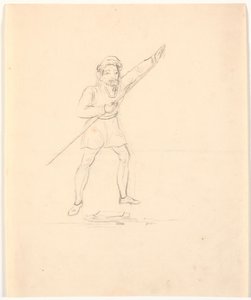 Man with Staff by Johan Thomas Lundbye