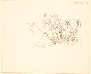 The Plow Turns by Johan Thomas Lundbye