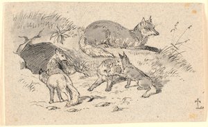 The Fox by Johan Thomas Lundbye