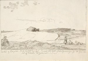 Zealand Landscape. In the Background Vejrhøj, Pasted on Page 6