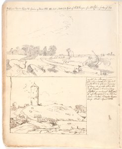 Stone Setting at Rakløv on Refsnæs. Drawing Made Directly in the Notebook Page 10