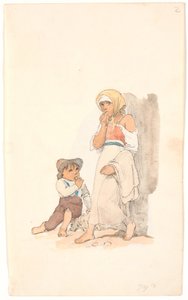 Beggar Children Gnawing on Bread