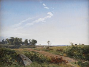 Zealand Landscape. Open Country in North Zealand by Johan Thomas Lundbye